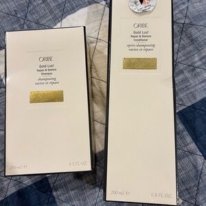 Oribe Gold Lust repair and restore Hair Care Duo shampoo and conditioner